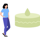 پیش‌نمایش فایل girl-standing-near-cake-7809081 از پک خوراک‌شناسی