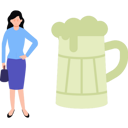 پیش‌نمایش فایل girl-standing-with-glass-of-champagne-7809087 از پک خوراک‌شناسی