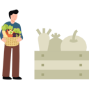 پیش‌نمایش فایل boy-holding-basket-of-vegetables-7877589 از پک بازار