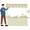 پیش‌نمایش فایل boy-selling-meat-at-stall-7877572 از پک بازار