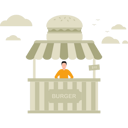 پیش‌نمایش فایل burger-stall-7877561 از پک بازار