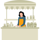 پیش‌نمایش فایل girl-selling-candy-at-shop-7877560 از پک بازار