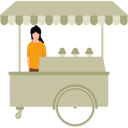 پیش‌نمایش فایل girl-selling-ice-cream-7877566 از پک بازار