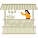 پیش‌نمایش فایل girl-selling-pineapple-at-shop-7877574 از پک بازار