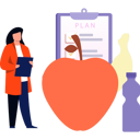 پیش‌نمایش فایل girl-has-a-diet-plan-7889141 از پک وزن و اندازه