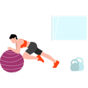 پیش‌نمایش فایل girl-is-doing-ball-exercises-7889146 از پک وزن و اندازه