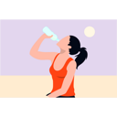 پیش‌نمایش فایل girl-is-drinking-a-fitness-drink-7889142 از پک وزن و اندازه