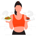 پیش‌نمایش فایل girl-is-eating-a-weight-loss-diet-7889160 از پک وزن و اندازه