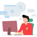 پیش‌نمایش فایل boy-giving-24-hours-customer-service-7876720 از پک اینترنت اشیاء