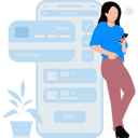 پیش‌نمایش فایل girl-paying-online-7876717 از پک اینترنت اشیاء