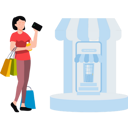 پیش‌نمایش فایل girl-shopping-online-7876718 از پک اینترنت اشیاء