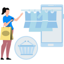 پیش‌نمایش فایل girl-shopping-online-7876727 از پک اینترنت اشیاء
