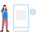 پیش‌نمایش فایل girl-using-qr-code-7876738 از پک اینترنت اشیاء