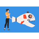 پیش‌نمایش فایل girl-is-looking-at-the-robotic-fish-7905615 از پک فعالیت ربات