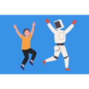 پیش‌نمایش فایل robot-and-the-girl-are-dancing-7905617 از پک فعالیت ربات