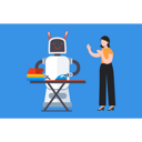 پیش‌نمایش فایل robot-is-ironing-clothes-7905636 از پک فعالیت ربات