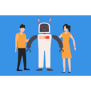 پیش‌نمایش فایل robot-stands-between-the-boy-and-the-girl-7905611 از پک فعالیت ربات