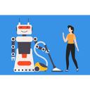 پیش‌نمایش فایل robot-vacuum-cleaner-cleans-the-floor-7905626 از پک فعالیت ربات