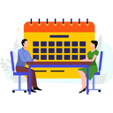 پیش‌نمایش فایل boy-and-girl-sitting-for-meeting-7973848 از پک تنظیم قرار ملاقات
