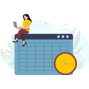 پیش‌نمایش فایل female-scheduling-meeting-7973837 از پک تنظیم قرار ملاقات