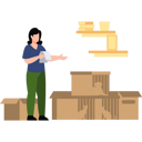 پیش‌نمایش فایل girl-looking-at-list-of-cartons-8084914 از پک نقل مکان به خانه جدید