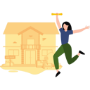 پیش‌نمایش فایل girl-moving-to-new-house-8084894 از پک نقل مکان به خانه جدید