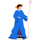 پیش‌نمایش فایل boy-dressed-wizard-and-magic-wand-8084721 از پک جادو