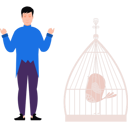 پیش‌نمایش فایل magician-performing-tricks-with-bird-in-cage-8084733 از پک جادو