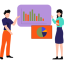 پیش‌نمایش فایل boy-and-girl-working-on-business-chart-graph-8070993 از پک فعالیت‌های اداری