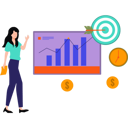 پیش‌نمایش فایل girl-looking-at-dollar-graph-target-8070985 از پک فعالیت‌های اداری