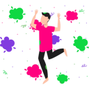پیش‌نمایش فایل boy-playing-with-the-colors-of-holi-8071013 از پک جشنواره و تعطیلات