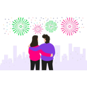 پیش‌نمایش فایل couple-watching-fireworks-8071029 از پک جشنواره و تعطیلات