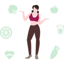 پیش‌نمایش فایل girl-eating-healthy-food-8071089 از پک زندگی سالم