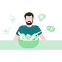 پیش‌نمایش فایل man-eating-heathy-salad-8071117 از پک زندگی سالم