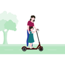 پیش‌نمایش فایل mom-teaching-kid-to-ride-bike-8071096 از پک زندگی سالم
