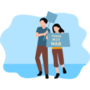 پیش‌نمایش فایل boy-and-girl-protesting-for-peace-8102261 از پک صلح