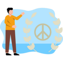 پیش‌نمایش فایل boy-looking-at-peace-sign-8102247 از پک صلح