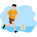 پیش‌نمایش فایل boy-playing-football-on-peace-day-8102255 از پک صلح