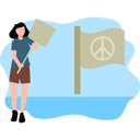 پیش‌نمایش فایل girl-holding-peace-board-8102240 از پک صلح