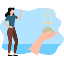 پیش‌نمایش فایل girl-looking-at-peace-plant-8102268 از پک صلح