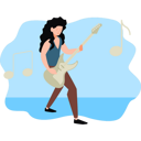 پیش‌نمایش فایل girl-playing-guitar-8102270 از پک صلح