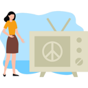 پیش‌نمایش فایل girl-watching-tv-8102265 از پک صلح