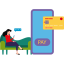پیش‌نمایش فایل girl-paying-online-8102104 از پک فرآیند خوش‌آمدگویی