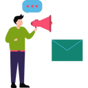 پیش‌نمایش فایل man-holding-megaphone-8102113 از پک فرآیند خوش‌آمدگویی
