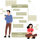 پیش‌نمایش فایل boy-and-girl-chatting-online-8102168 از پک جلسه آنلاین و کنفرانس تلفنی