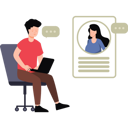 پیش‌نمایش فایل boy-and-girl-on-online-meeting-8102174 از پک جلسه آنلاین و کنفرانس تلفنی