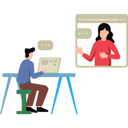 پیش‌نمایش فایل boy-and-girl-on-video-call-8102147 از پک جلسه آنلاین و کنفرانس تلفنی