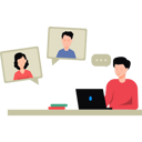 پیش‌نمایش فایل online-conference-call-8102151 از پک جلسه آنلاین و کنفرانس تلفنی