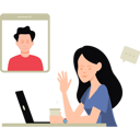 پیش‌نمایش فایل video-call-8102152 از پک جلسه آنلاین و کنفرانس تلفنی
