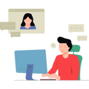 پیش‌نمایش فایل video-calling-8102169 از پک جلسه آنلاین و کنفرانس تلفنی